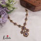 Trendy AD Mossanaite Victorian Peacock Necklace NC2331 (Available in 4 colours)