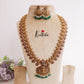 Beautiful Kemp Coin Lakshmi Haaram with Detachable Pendant Drops LH1953