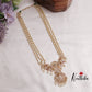 Elegant Three Layer Pearl Necklace with Floral Motif Pendant Drop NC2257 (Available in 2 Colours)