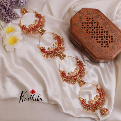 Premium Kemp AD Peacock Chanbali long Jada J85