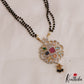 Sparkling AD Multi Color Stone Mangalsutra with Earrings Set NC2640