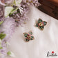 Sparkling Floral Motifs CZ Victorian Pendant Set PS303