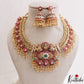 Grand Two-in-one Reversible Antique Nagas Lakshmi Motifs Jadau Necklace With Detachable Pendant NC3283