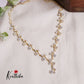 Beautiful CZ Sparking Floral Necklace NC2168 (Available in 2 Colours)