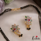 Sparkling AD Multi Color Stone Mangalsutra with Earrings Set NC2640