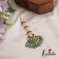 Elegant Mango Jadau Maang Tikka With Bead And Pearl Drops MT311