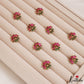 Beautiful Pink & Green Lotus Hair Pins (set of 10) J451