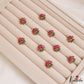 Beautiful Pink & Green Lotus Hair Pins (set of 10) J451
