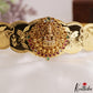 Elegant Antique Nagas Lakshmi Motifs Kids Hip Belt V379 (Size Adjustable - 20 to 32)