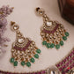 Stunning Geometric Motifs Polki Victorian Choker With Maang Tikka NC3024