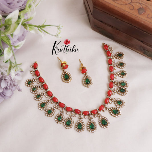 Premium Coral Stone Necklace NC2056