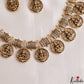 Elegant Antique Lakshmi Motifs Kasu Choker NC3202