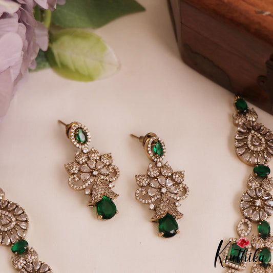 Pretty Sparkling AD Victorian Necklace NC2773 (Available In 2 Colors)