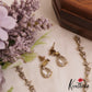 Sparkling Floral Teardrop Motifs AD Victorian Necklace NC2807 (Available In 3 Colors)
