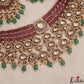 Stunning Geometric Motifs Polki Victorian Choker With Maang Tikka NC3024