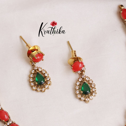 Premium Coral Stone Necklace NC2056