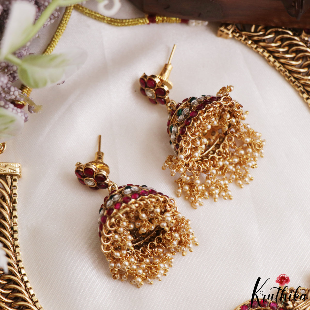 Grand Two-in-one Reversible Antique Nagas Lakshmi Motifs Jadau Necklace With Detachable Pendant NC3283