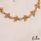 Elegant Leaf Motifs Gold-Tone Choker NC2987