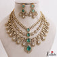 Sparkling Teardrop Motifs Multi Layered CZ Victorian Necklace NC3274 (Available In 5 Colors)