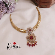 Pretty AD/Victorian Hasli Necklace Sets NC2021(Available in 2 colours)