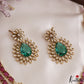 Sparkling Floral Teardrop Motifs CZ Victorian Necklace NC3113
