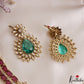 Sparkling Floral Teardrop Motifs CZ Victorian Necklace NC3113