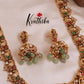 Premium Nagas Temple Jadau Haaram with pastel beads LH1808