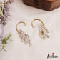 Trendy Teardrop Motifs CZ Sparkling Victorian Earcuff E1114 (Available In 2 Colors)