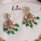 Beautiful AD Stones Peacock Temple Lakshmi Design Hasli Necklace NC2057