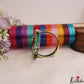 Beautiful Openable CZ Frame Bangle With 12 in 1 Interchangeable Color Bangles B536