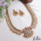 Grand Two-in-one Reversible Antique Nagas Lakshmi Motifs Jadau Haaram With Detachable Pendant LH2221