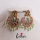 Stunning Kemp Peacock Teardrop With Pearl Drops Earrings E810