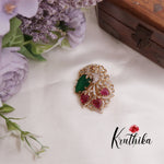 Simple Trendy CZ Peacock Saree Pin SP04