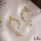 Sparkling Leaf Motifs Gold-Tone CZ Ear Cuff E1193