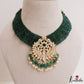 Elegant Kundan Pendant with Jali Chain Necklace NC3306