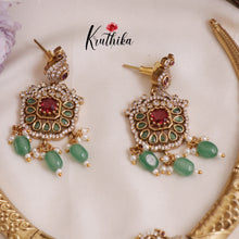 Pretty AD/Victorian Hasli Necklace Sets NC2021(Available in 2 colours)
