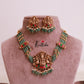 Gorgeous green beads Jadau Temple choker NC2018