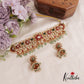 Beautiful Floral Kemp Choker With Bead And Pearl Drops NC2563