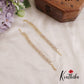 Simple Trendy CZ Floral Motifs Earchains EC191
