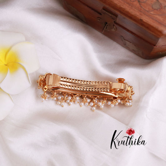 Trendy CZ Hair Clip J106