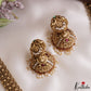 Gorgeous Antique Peacock Motifs Jadau Haaram With Pearl Drops LH2215