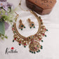 Royal Antique Jadau Lakshmi Pendant and Peacock Necklace NC2231 (Available in 3 Colours)