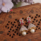 Elegant CZ Jhumka Pearl Drops E653 (Available in 3 Colors)