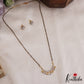 Elegant AD Stone Mangalsutra with Earrings Set NC2639
