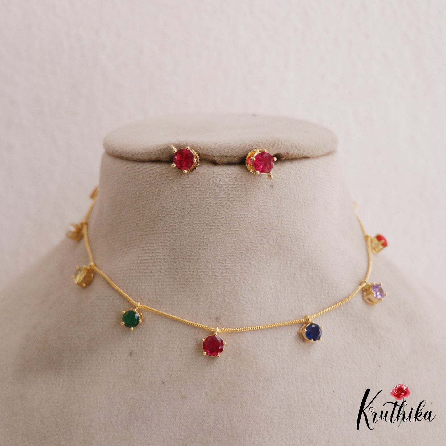 Simple Trendy CZ Necklace NC2625 (Available In 2 Colors)
