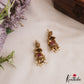 Classic Antique Lakshmi Motifs Jhumkas With Pearl Drops E1116 (Available In 2 Colors)