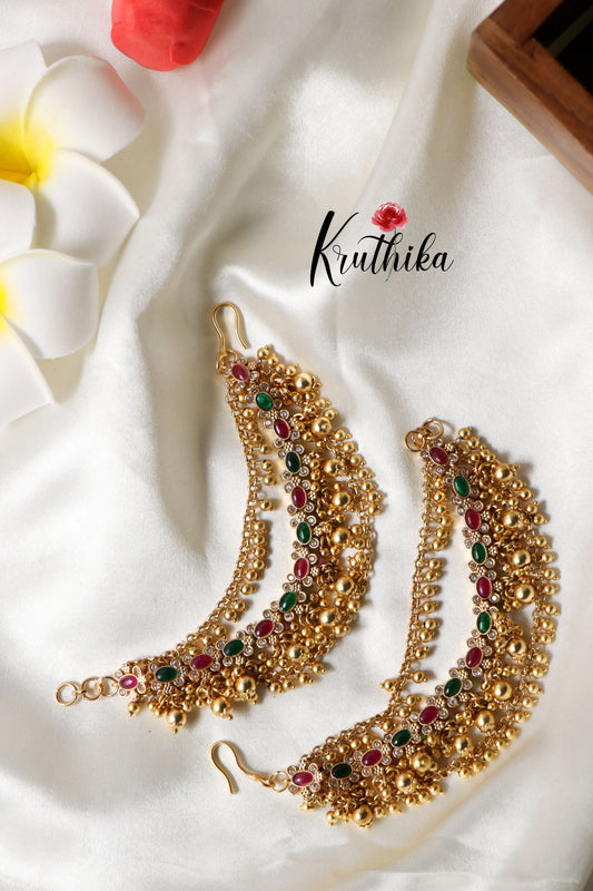 Trendy Multi Stone EarChains EC37
