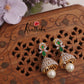 Elegant CZ Jhumka Pearl Drops E653 (Available in 3 Colors)