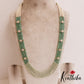 Sparkling Multi Layered crystal & Pearl statement Haaram with floral accents LH2081