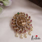 Elegant CZ Kemp Lakshmi Mango Motifs With Pearl Drops Jada Billa J264
